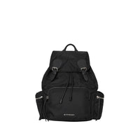 Grand sac The Rucksack en nylon technique et cuir - Black