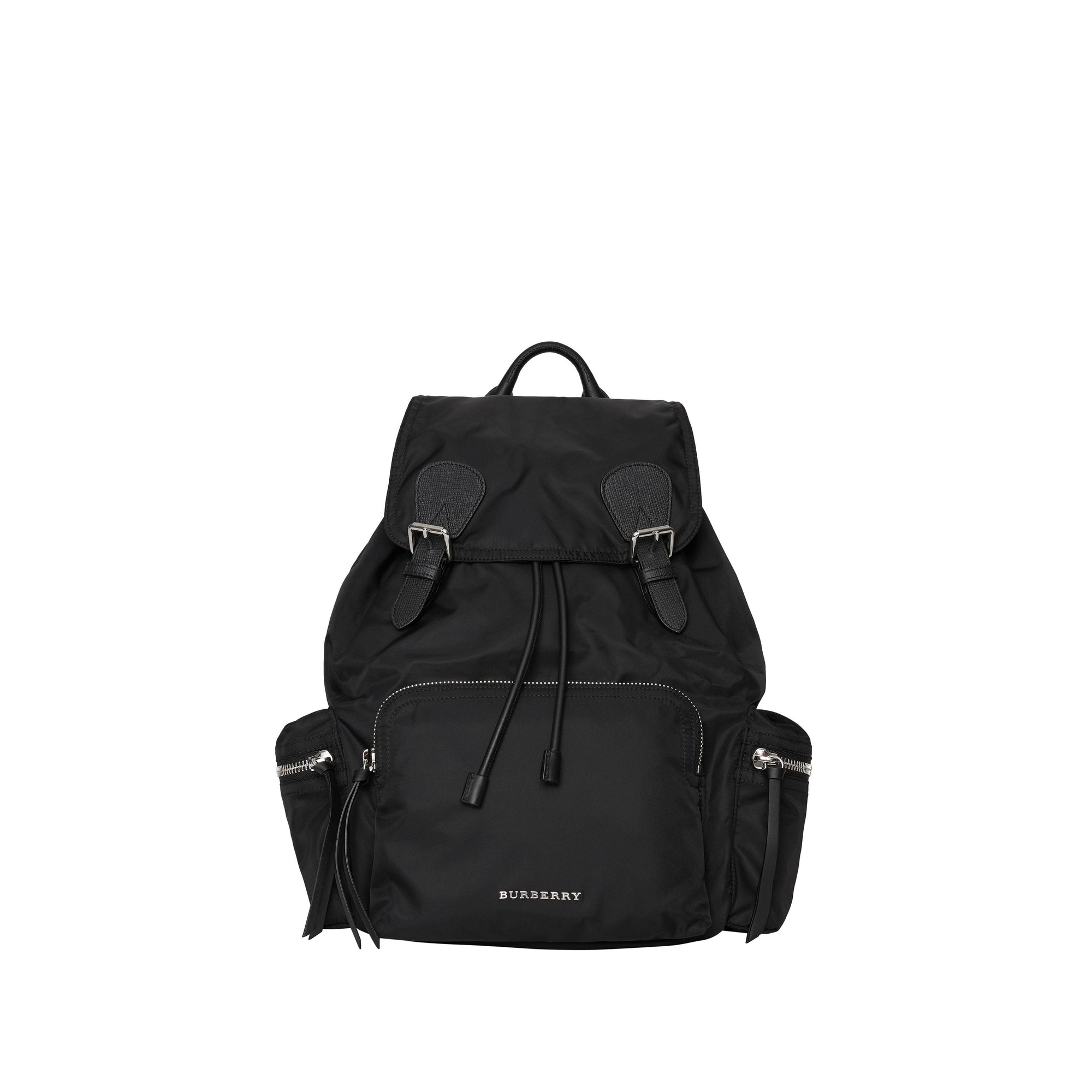 Grand sac The Rucksack en nylon technique et cuir - Black