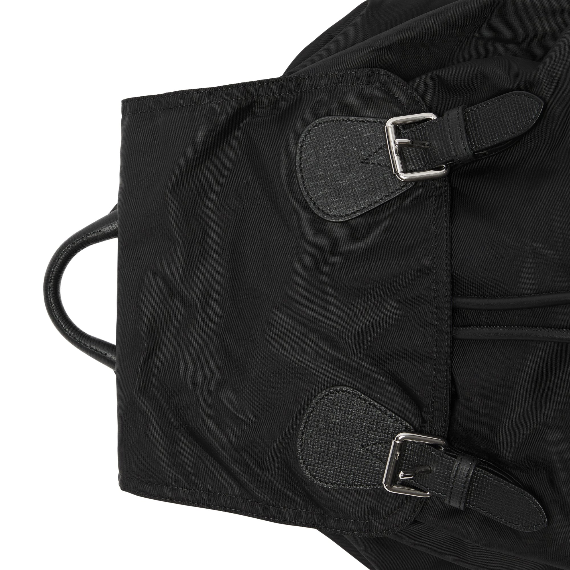 Grand sac The Rucksack en nylon technique et cuir - Black