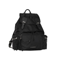 Grand sac The Rucksack en nylon technique et cuir - Black
