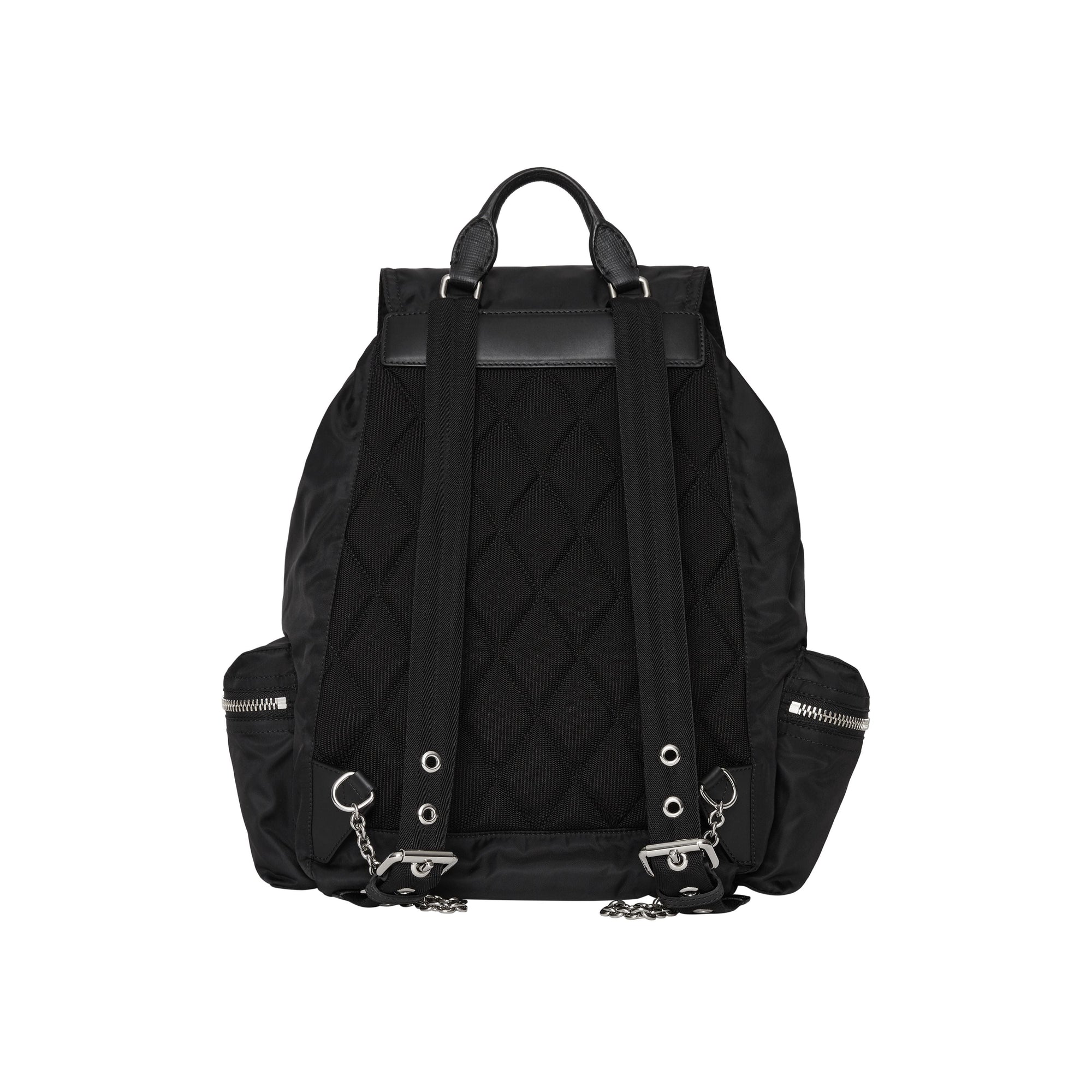 Grand sac The Rucksack en nylon technique et cuir - Black