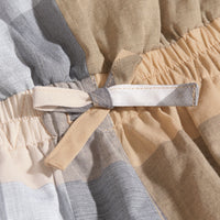 Combinaison en coton à motif check - Pale Stone Check