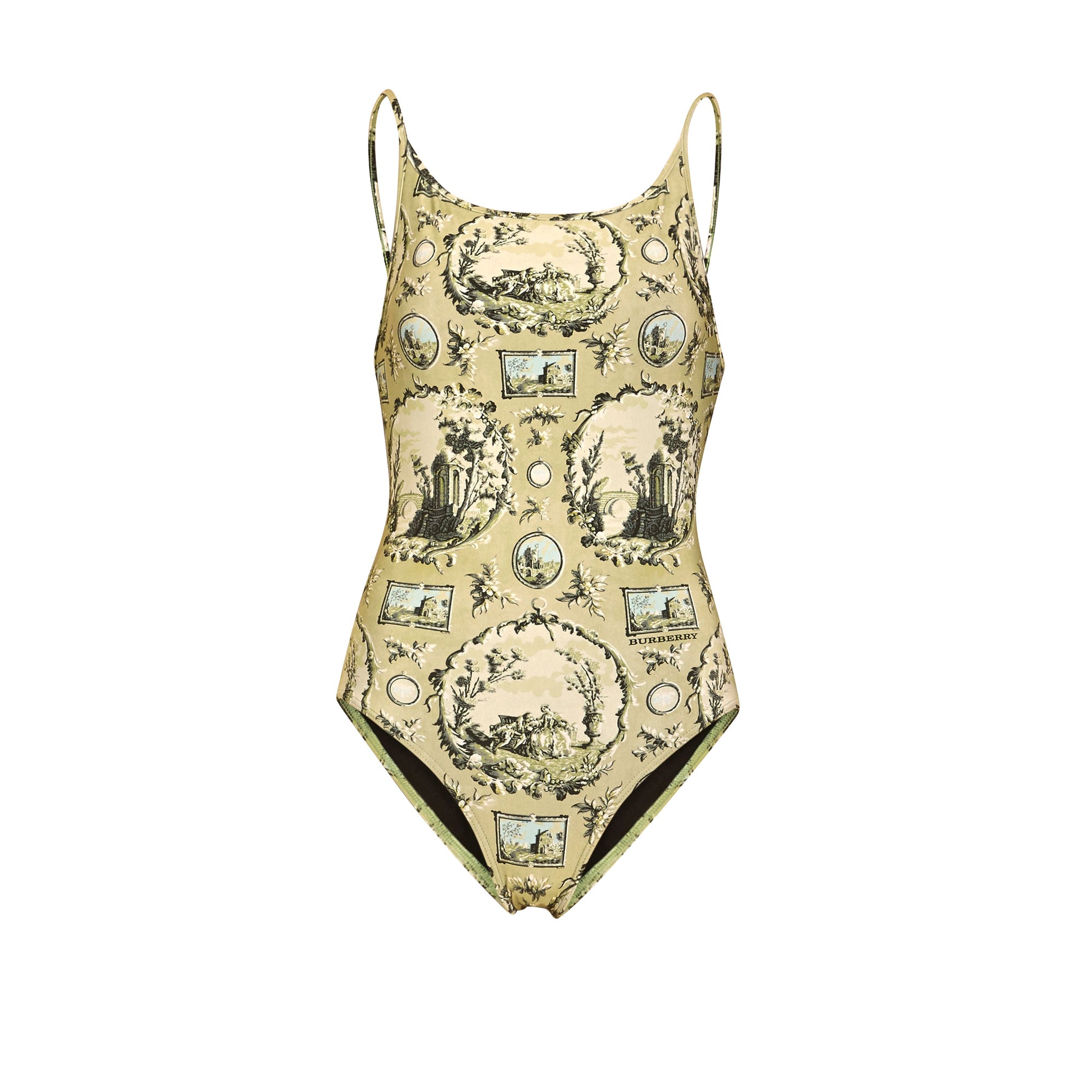 Maillot de bain à imprimé papier peint - Dusty Citrine