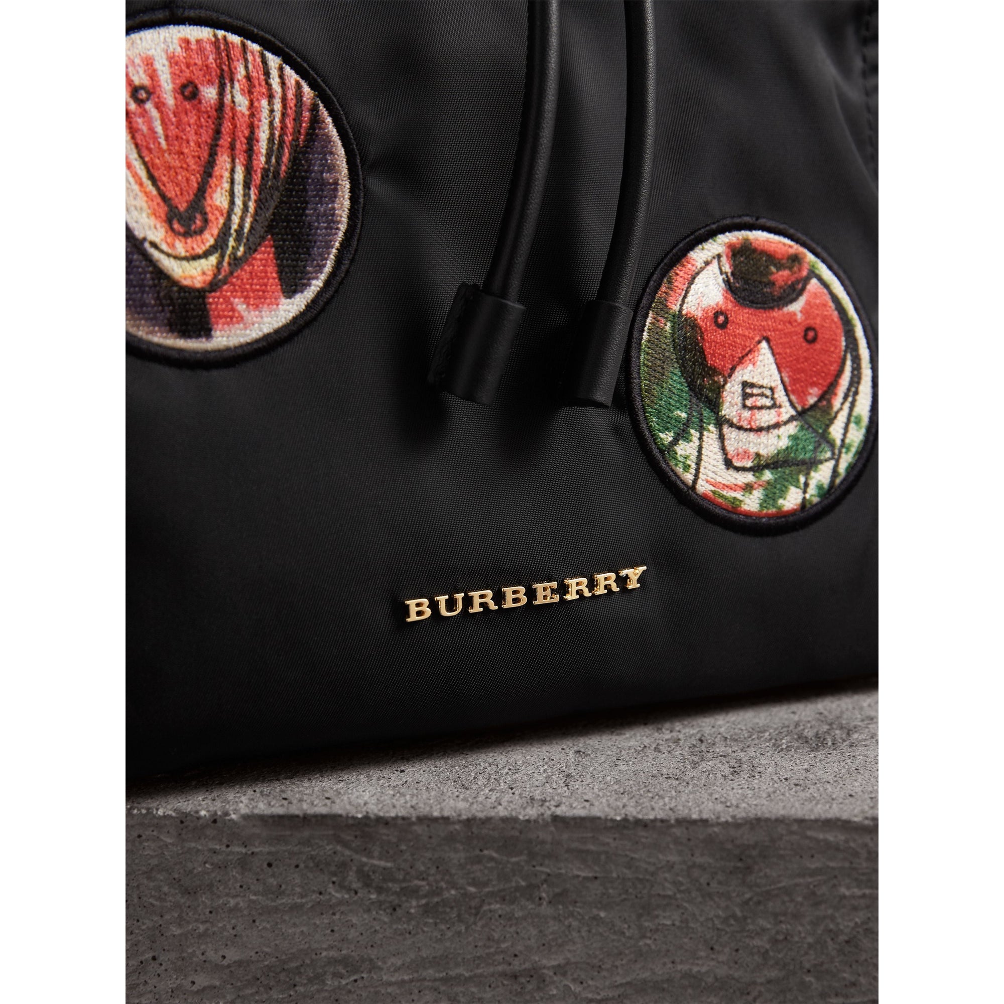 Grand sac The Rucksack avec appliqués à motifs Pallas Heads - Black