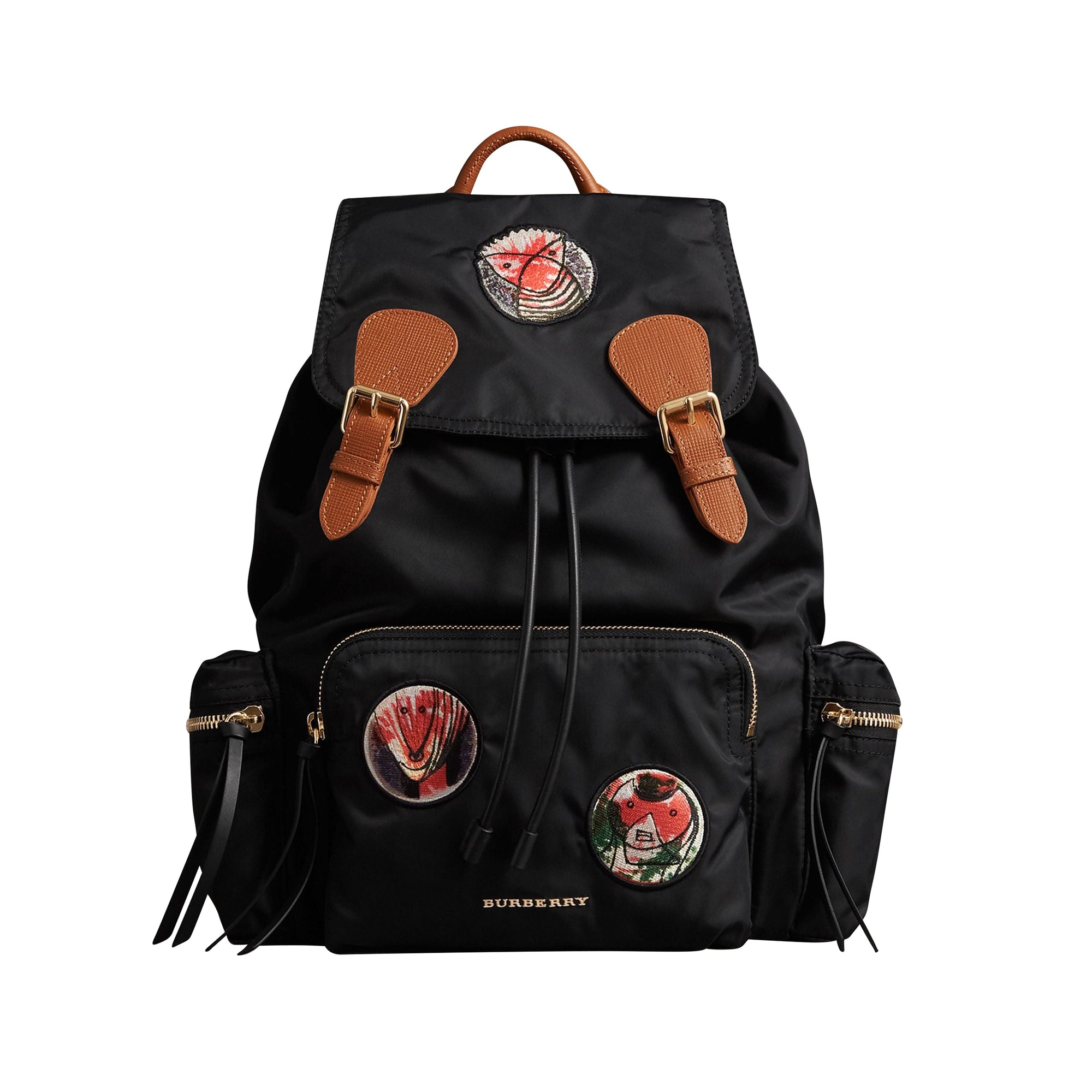 Grand sac The Rucksack avec appliqués à motifs Pallas Heads - Black