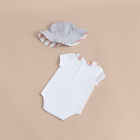 Coffret cadeau bébé 3 pièces imprimé à cœur de Cupidon - White