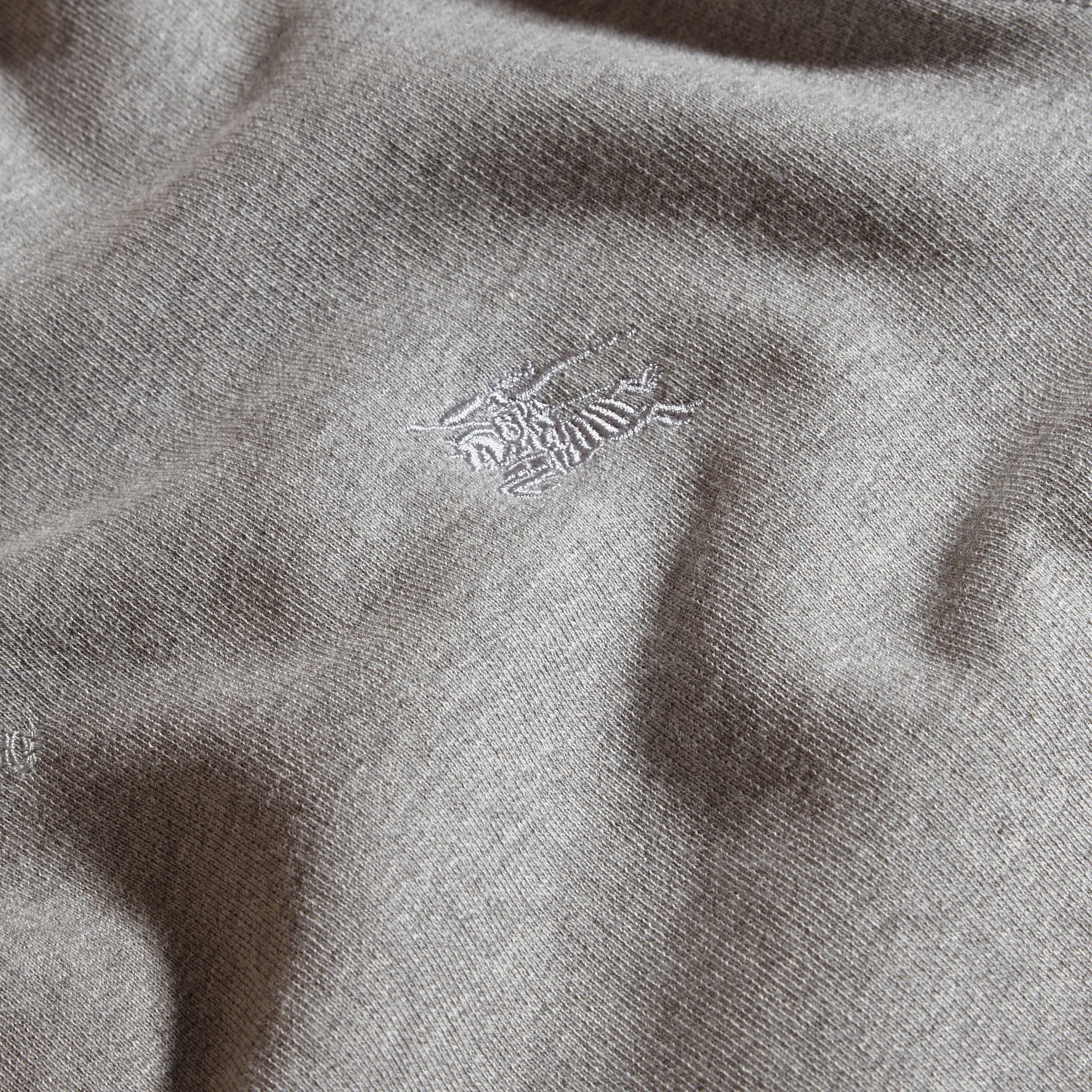 Sweat-shirt en jersey de coton mélangé - Pale Grey Melange