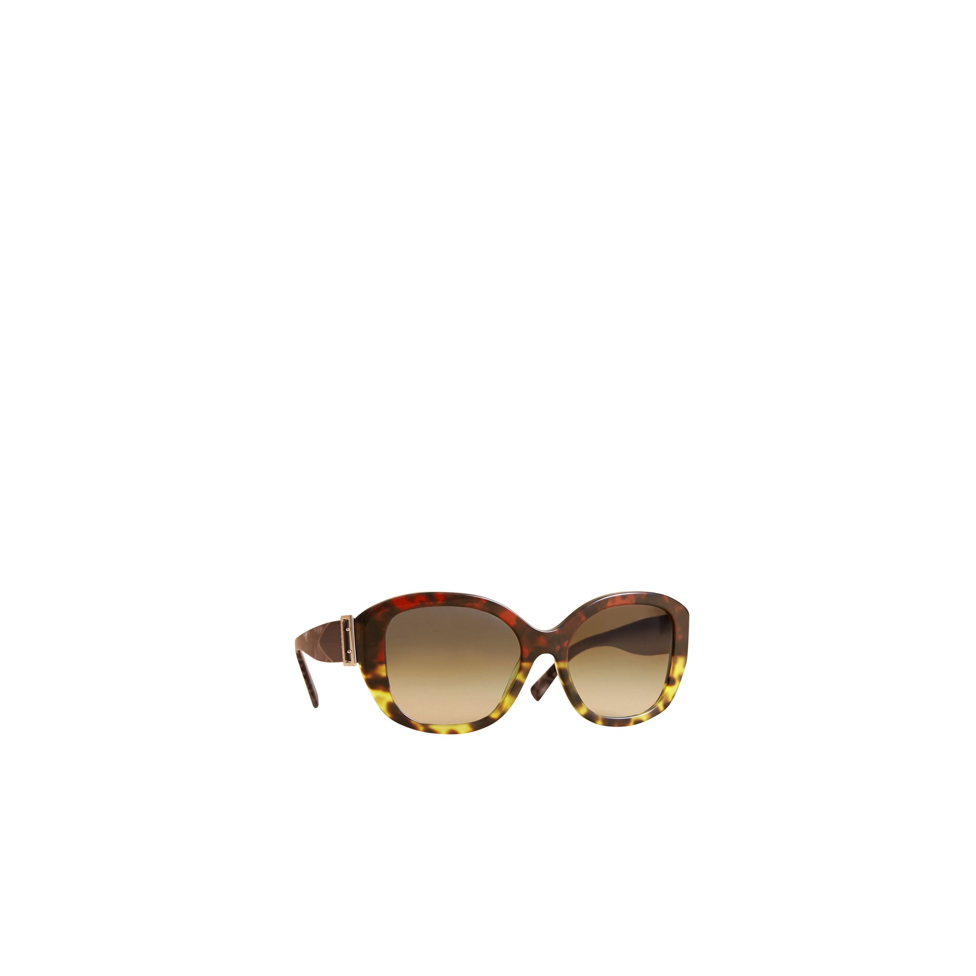 Lunettes de soleil à monture carrée surdimensionnée avec boucle - Amber Yellow