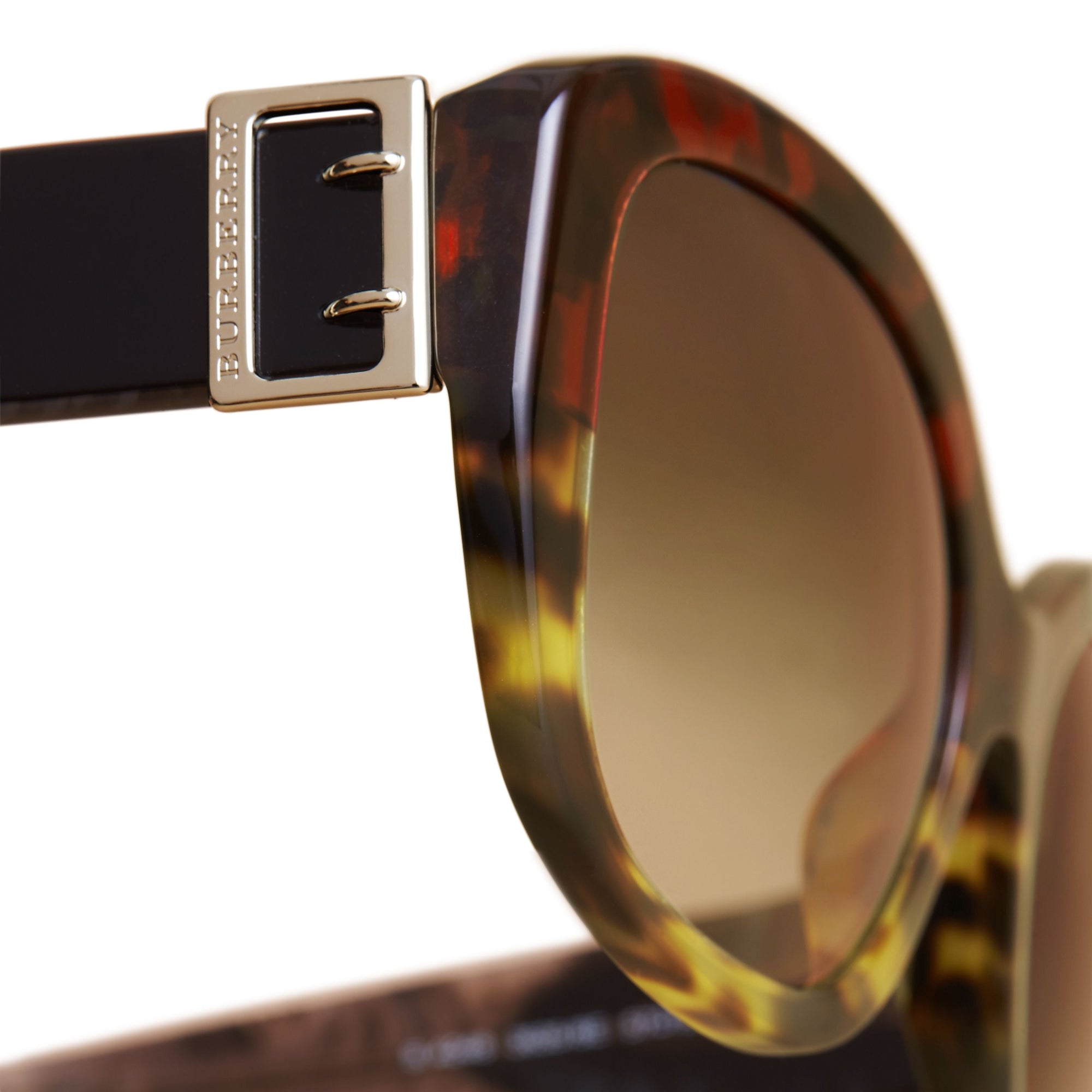 Lunettes de soleil à monture carrée surdimensionnée avec boucle - Amber Yellow