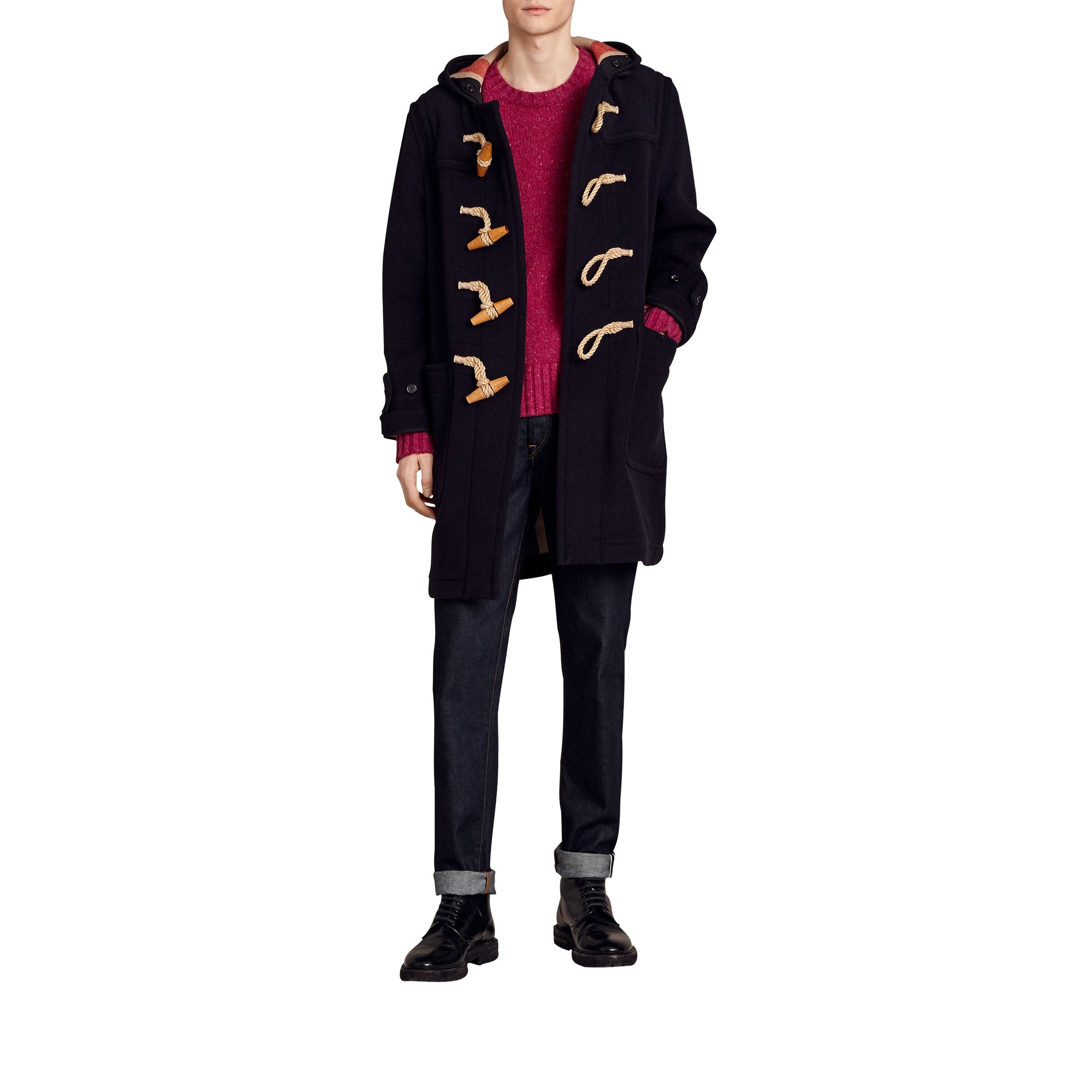 Duffle-coat The Greenwich en laine - Navy