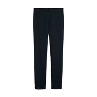Pantalon motif pied-de-poule en laine - Navy