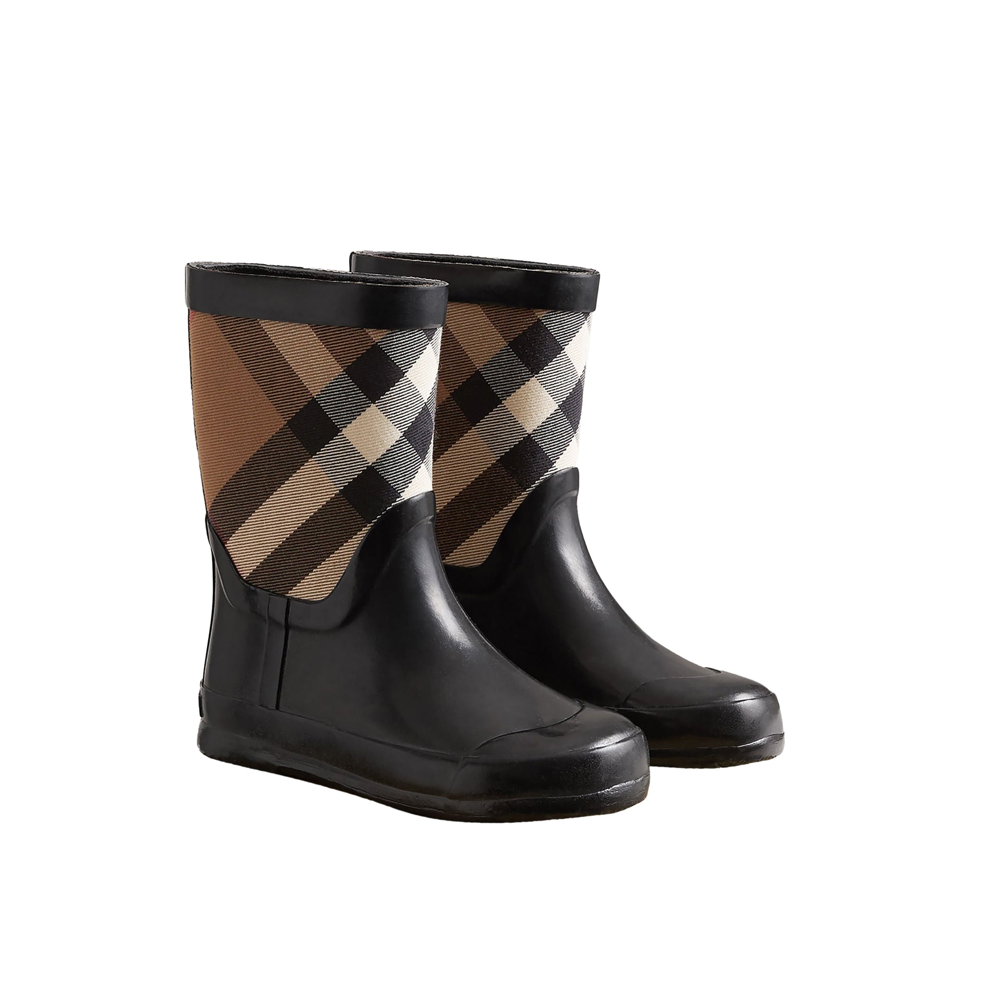 Bottes de pluie avec empiècement House check - Black