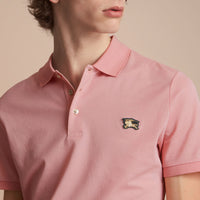 Polo en piqué de coton - Chalk Pink