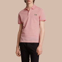 Polo en piqué de coton - Chalk Pink