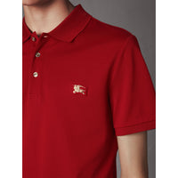 Polo en piqué de coton - Military Red