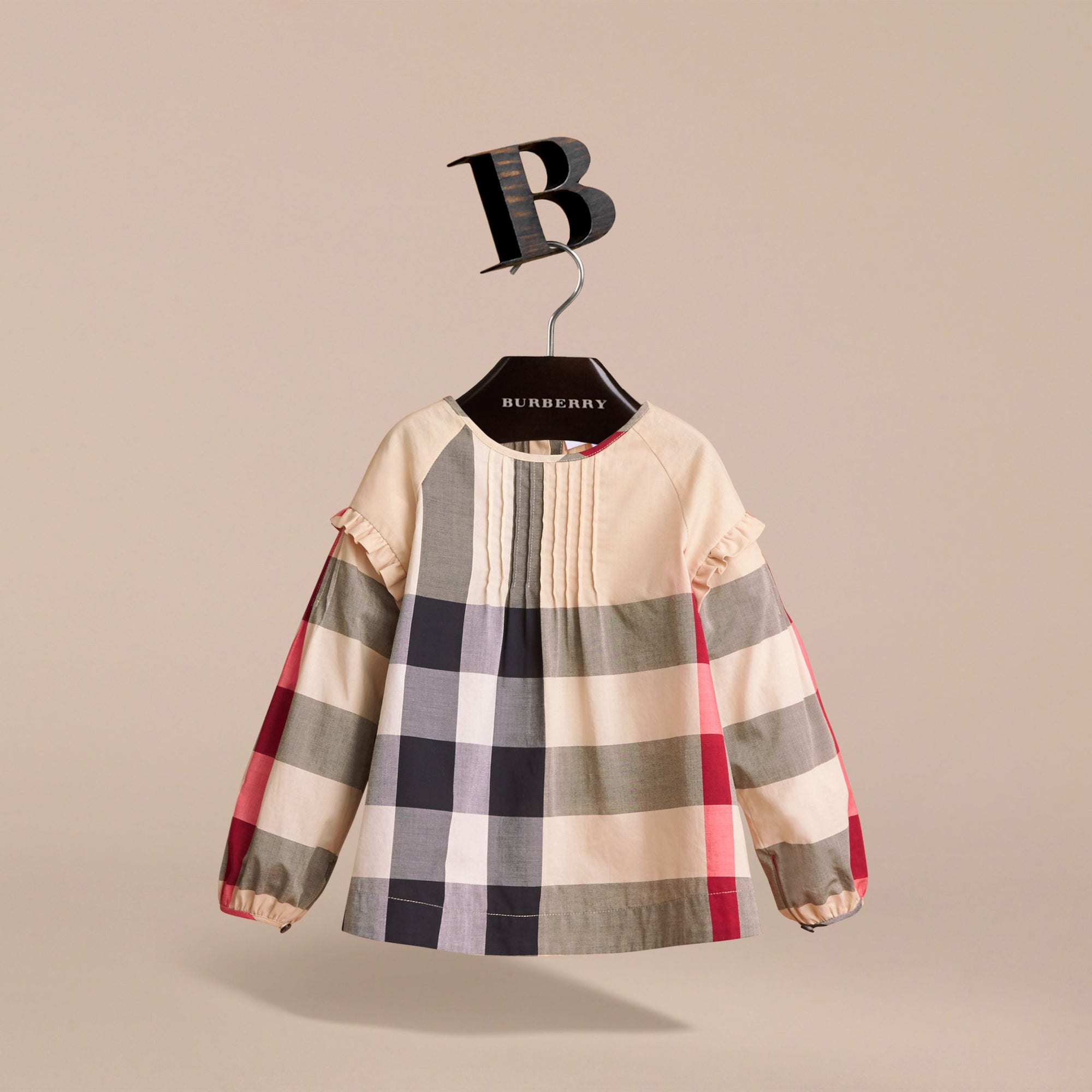 Haut en coton à motif check avec nervures - New Classic Check
