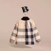 Haut en coton à motif check avec nervures - New Classic Check