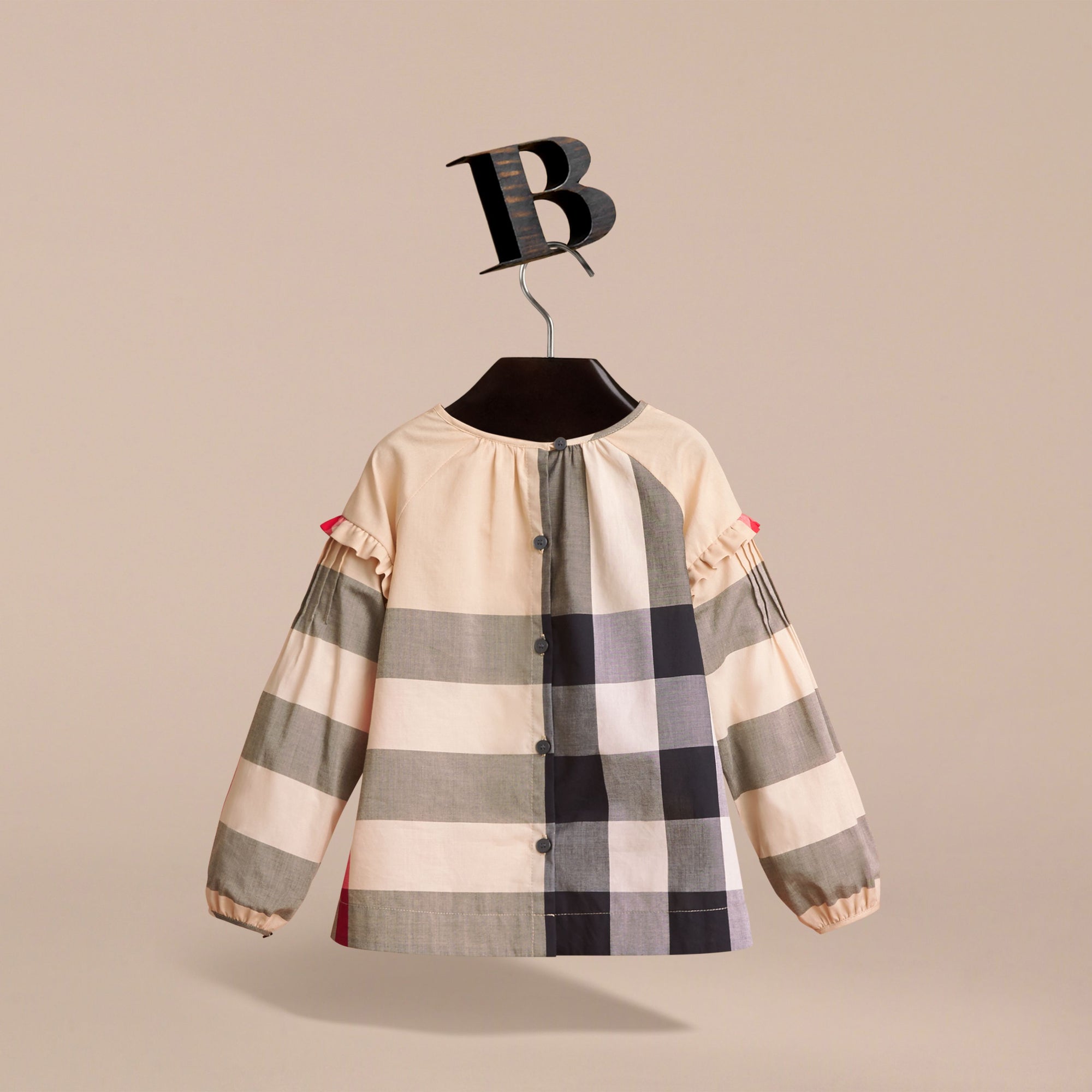 Haut en coton à motif check avec nervures - New Classic Check
