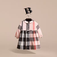 Robe plastron à manches longues - Vintage Pink