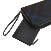 Portefeuille de voyage à motif London check - Navy & Black