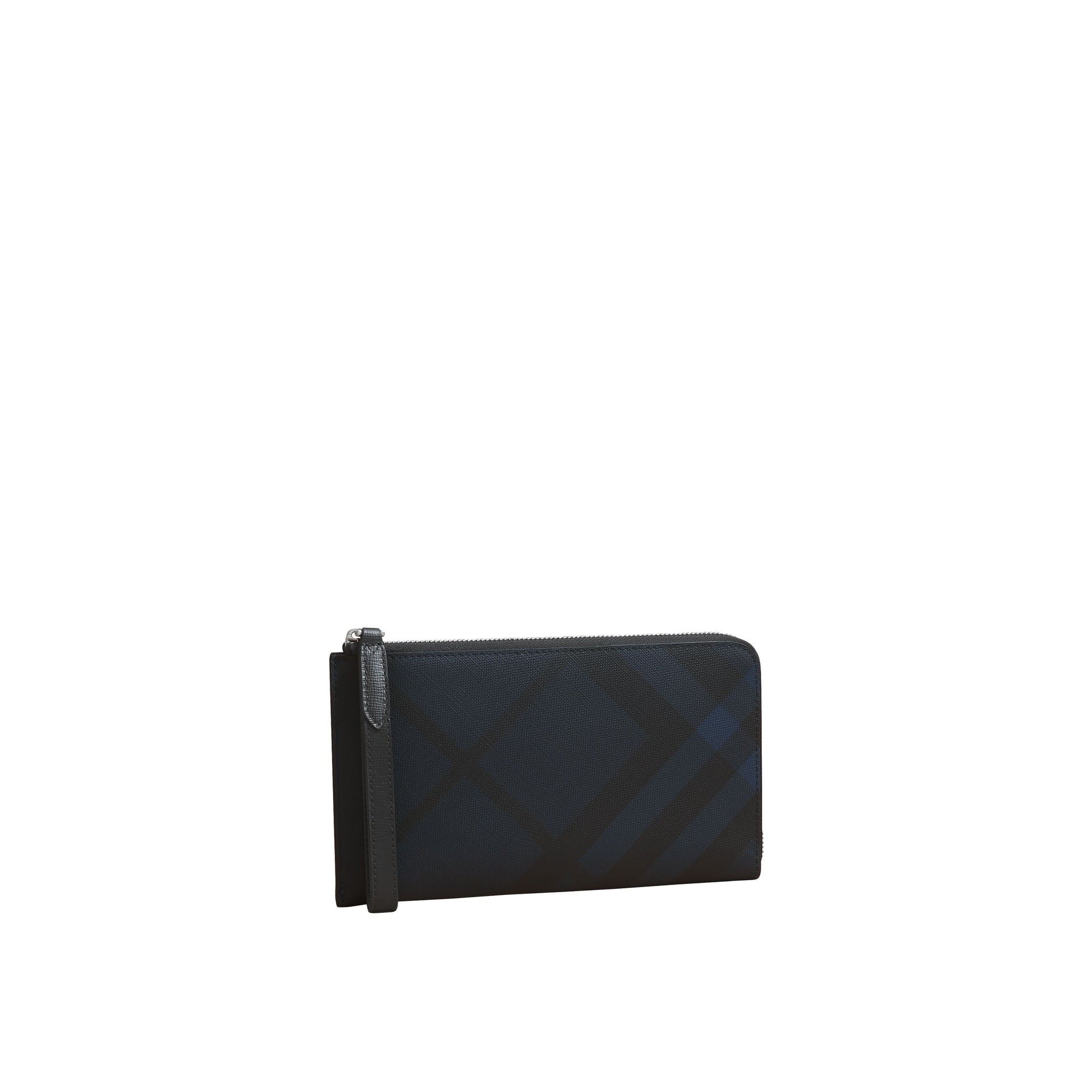 Portefeuille de voyage à motif London check - Navy & Black