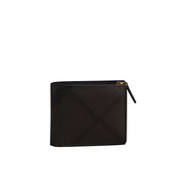Portefeuille à rabat multidevise à motif London check - Chocolate & Black