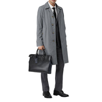 Grand attaché-case en cuir London - Black