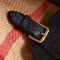 Grand sac The Rucksack en toile Canvas check et cuir - Classic Check