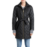 Parka imperméable matelassée avec capuche amovible - Black
