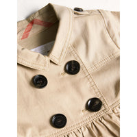 Robe trench en coton extensible - Honey