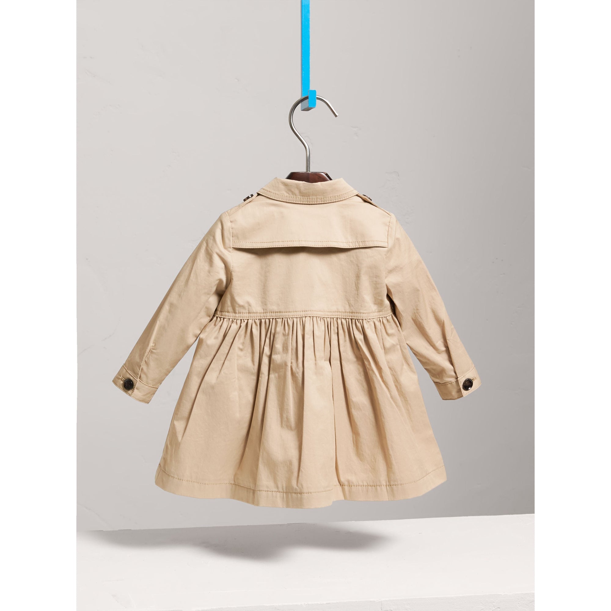 Robe trench en coton extensible - Honey
