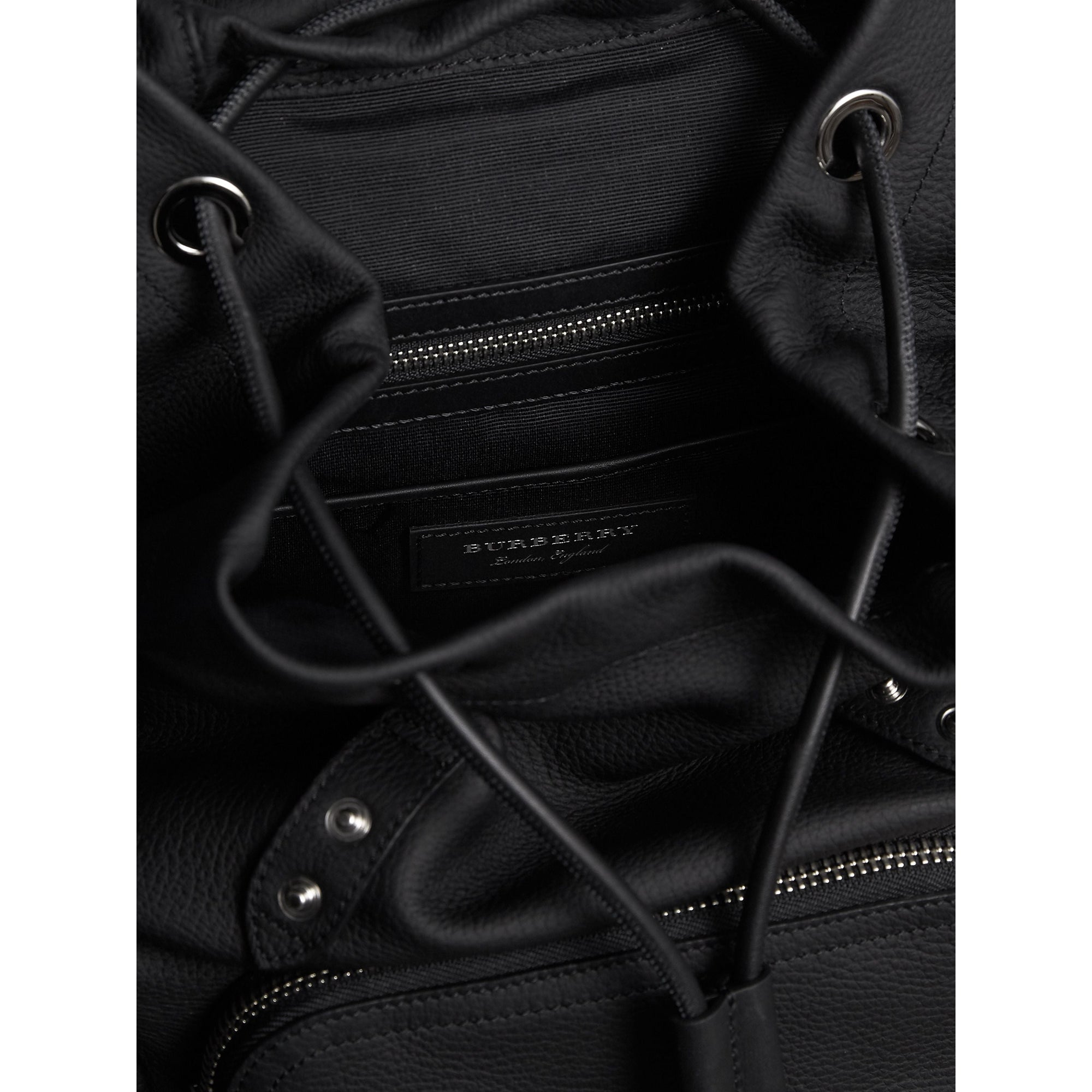 Sac à dos The Rucksack medium en cuir - Black
