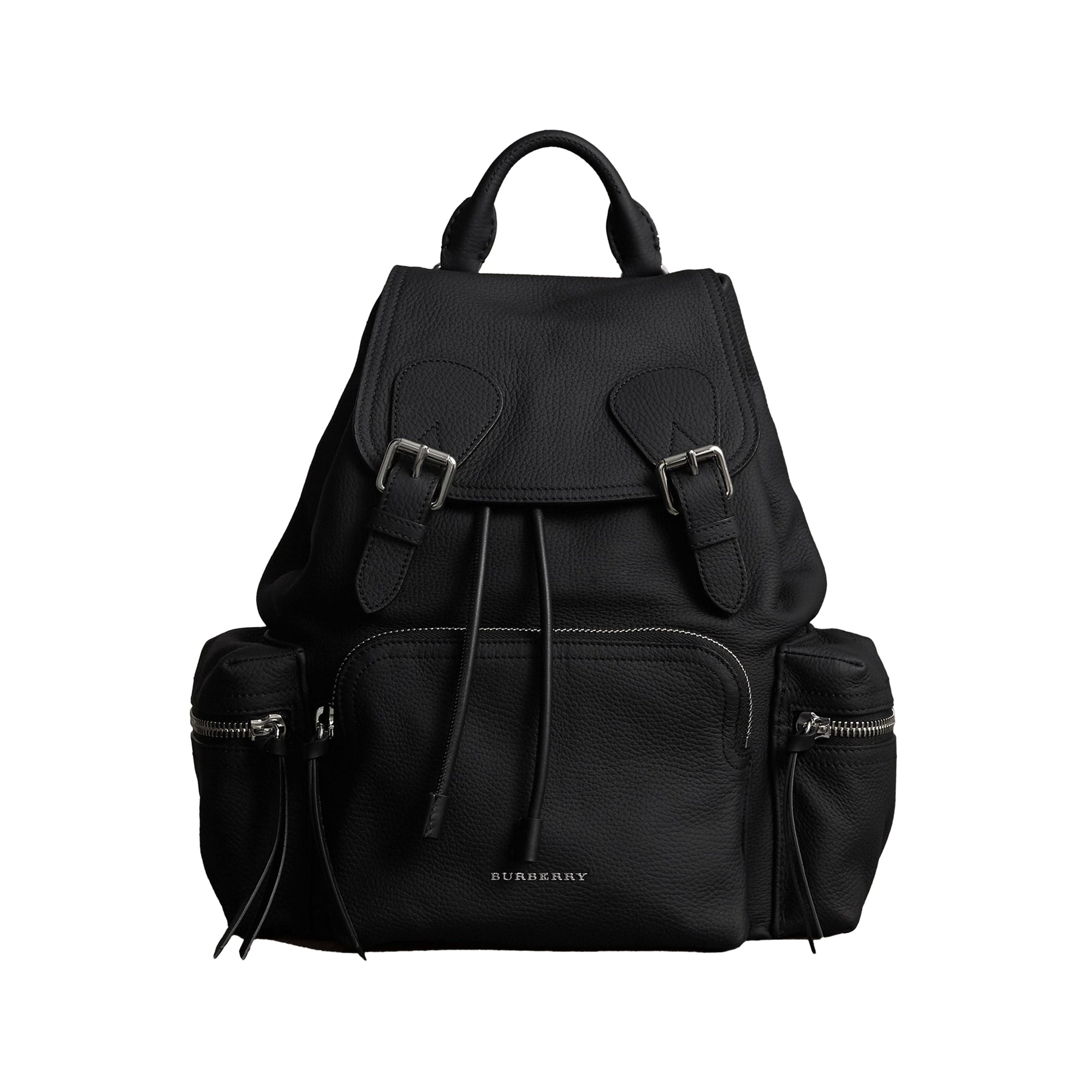 Sac à dos The Rucksack medium en cuir - Black