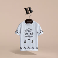 T-shirt en coton avec imprimé Lady - White