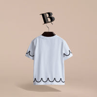 T-shirt en coton avec imprimé Lady - White