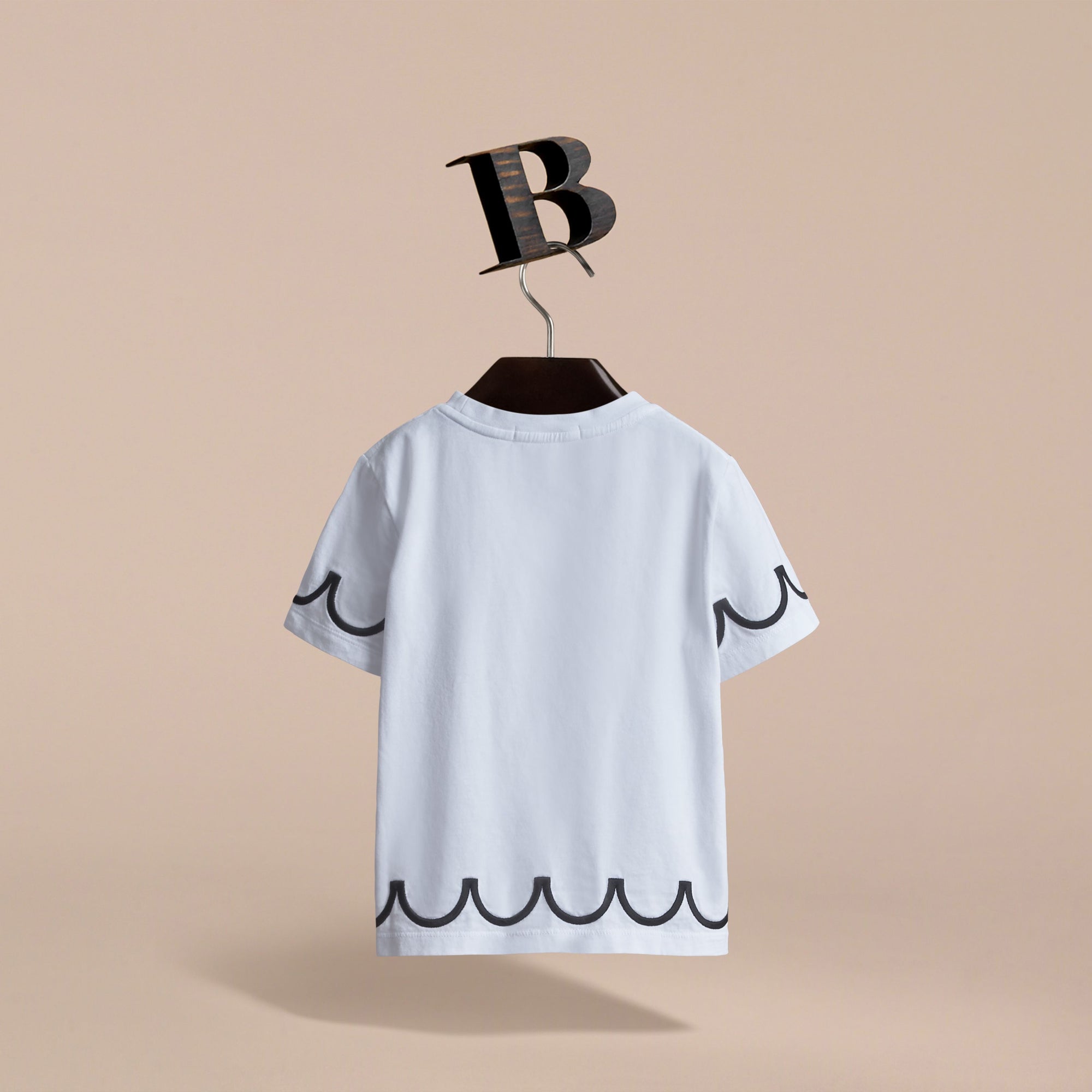 T-shirt en coton avec imprimé Lady - White