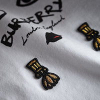 T-shirt en coton avec imprimé Lady - White