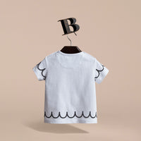 T-shirt en coton avec imprimé Lady - White