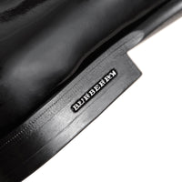 Mocassins en cuir verni avec pampilles - Black