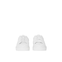 Sneakers en cuir matelassé à motif check - Optic White