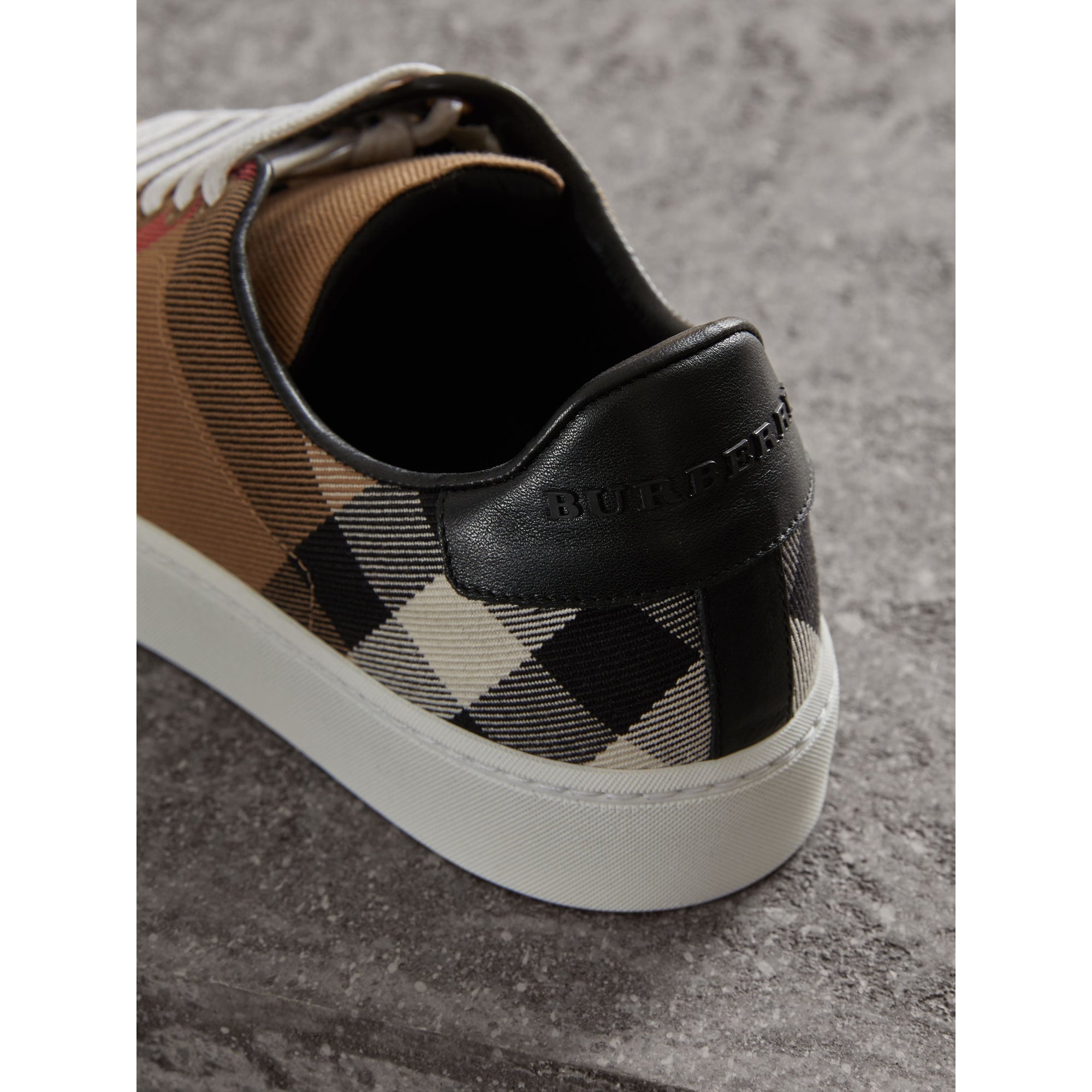 Sneakers en coton House check et cuir - Classic Check