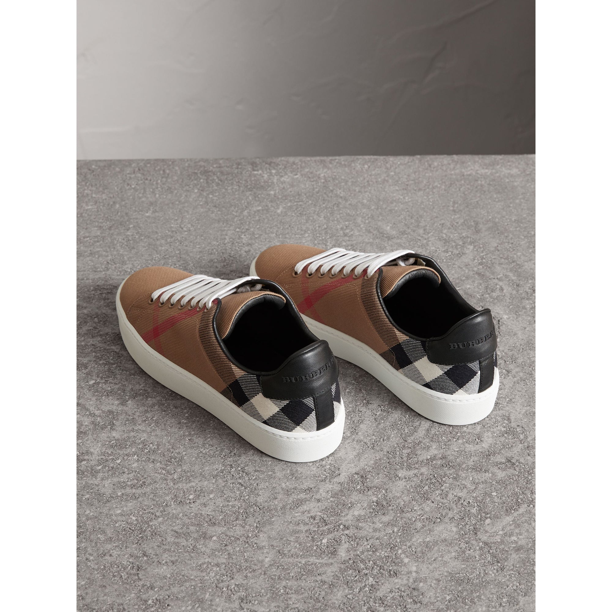 Sneakers en coton House check et cuir - Classic Check