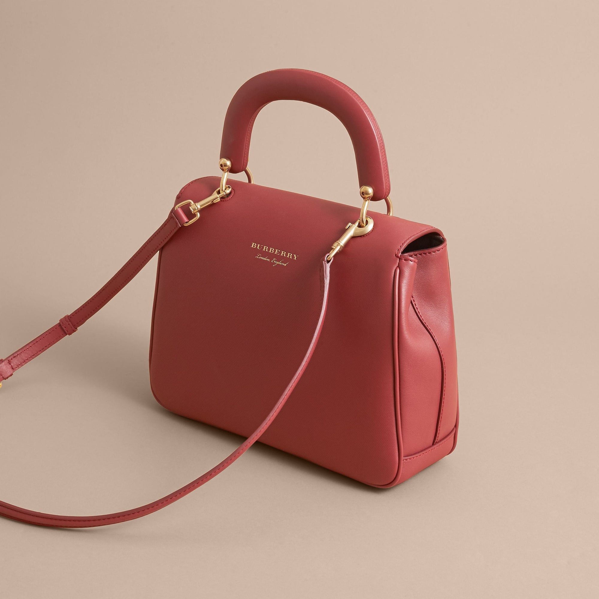Sac à main DK88 moyen en cuir - Antique Red