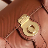 Petit sac Barrel DK88 en cuir - Tan
