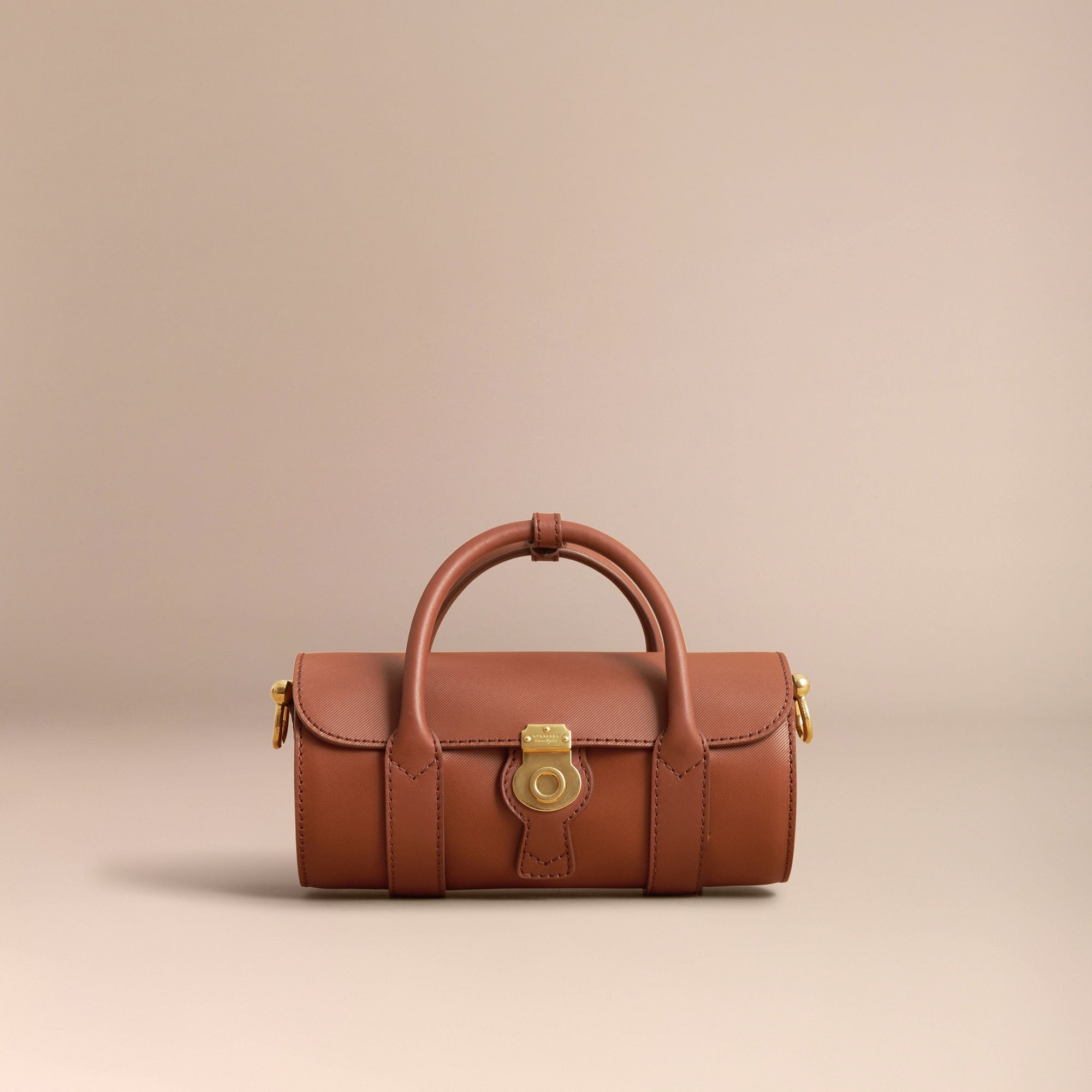 Petit sac Barrel DK88 en cuir - Tan