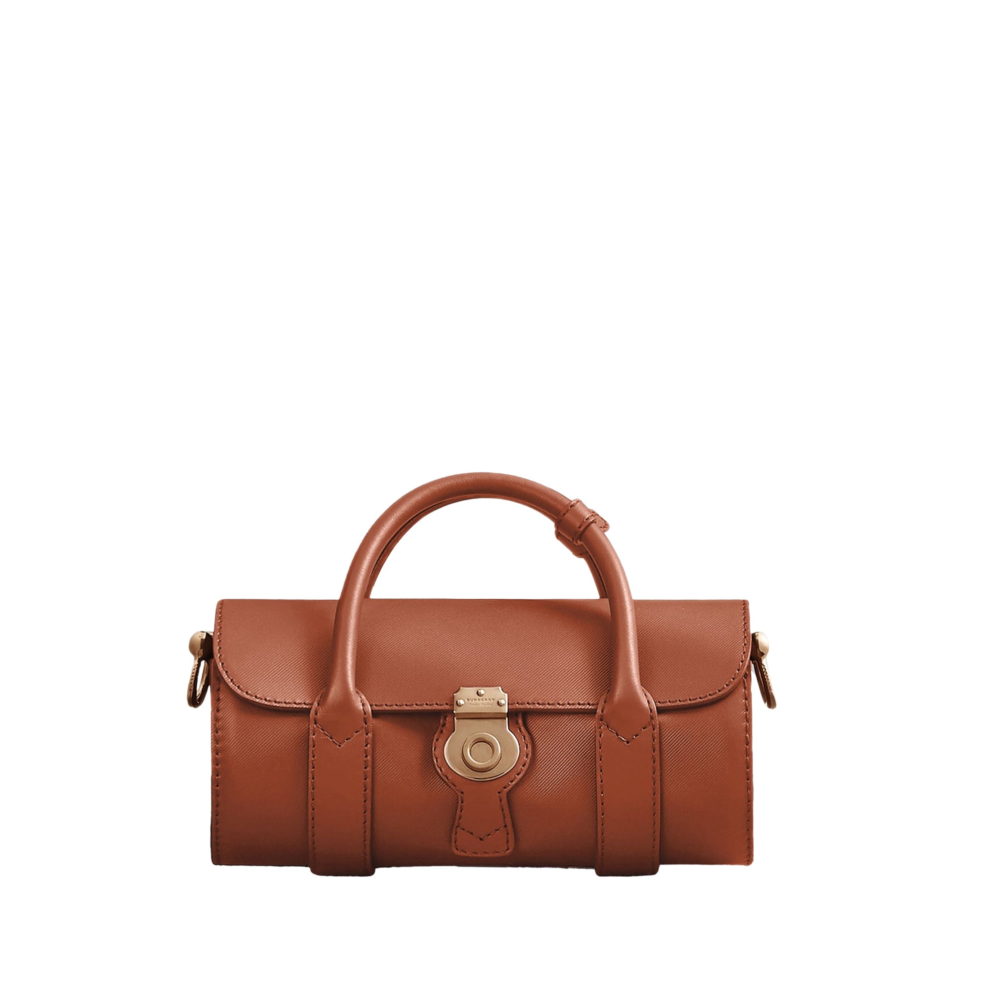 Petit sac Barrel DK88 en cuir - Tan