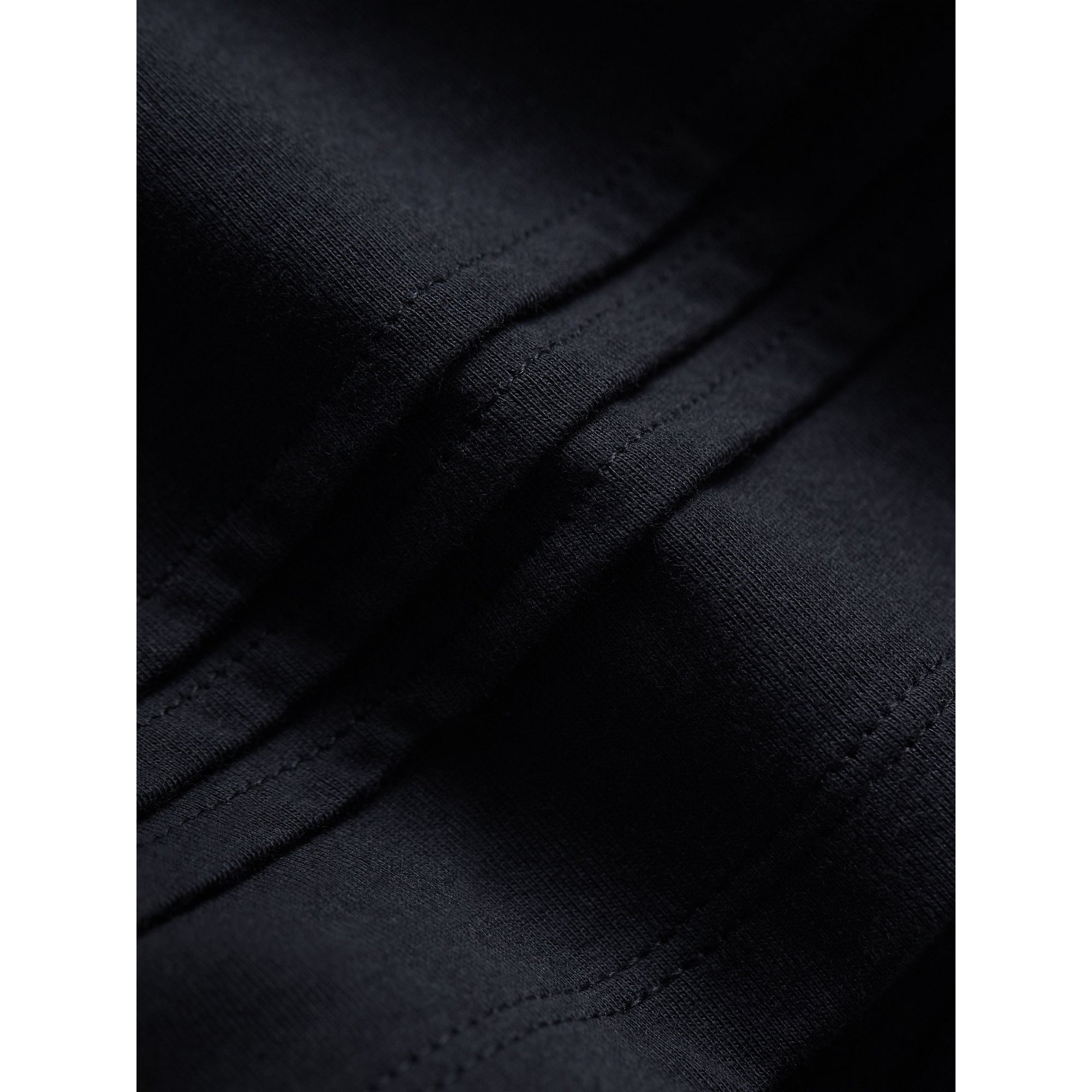 Haut en coton avec plis et motif check - Navy