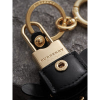 Bijou porte-clés en cuir à motif Bestiaire - Black