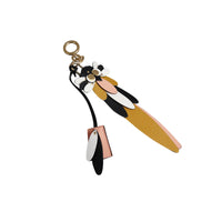 Bijou porte-clés en cuir à motif Bestiaire - Black