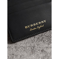 Porte-cartes en cuir trench - Black